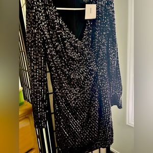 Sequin black dress